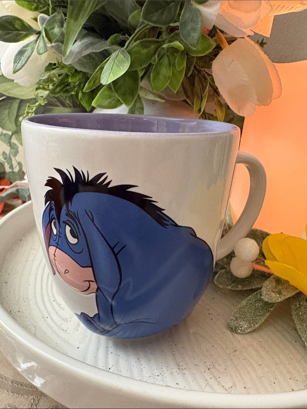 Eeyore Ceramic Mug - Blue/White